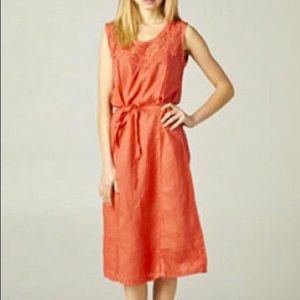 Beulah Corral Sleeveless Midi Dress